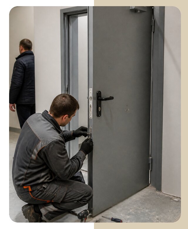 Ремонт противопожарной двери в Фурманове по цене 6622 р. | Дверной